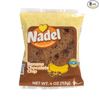 Nadel - NATURALLY DELICIOUS BANANA CHOCOLATE CHIP CAKE SLICES (8 Pack) Sweet Breads & Cakes, Back to School lunch snack, breakfast bar