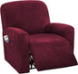 H.VERSAILTEX Velvet Stretch Recliner Couch Covers 4-Pieces Style Recliner Chair by HVERSAILTEX