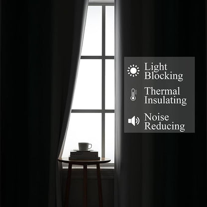 Green and Greyish White Blackout Curtains 52Wx54L 2 Panels | Ombre Curtains - Image 3