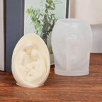 Nativity Scene Candle Mold - Resin Casting Silicone Molds for Home Decor & Candle Making Wave Spiral Mold