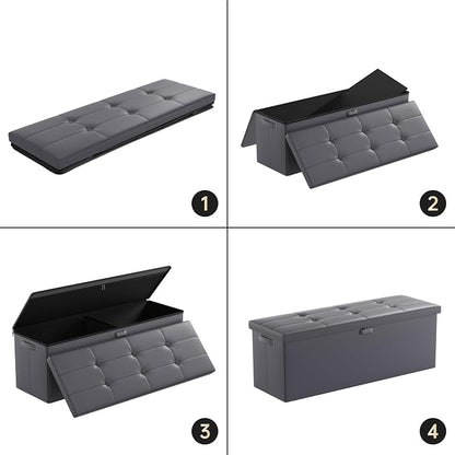 DocSafe Storage Ottoman Bench, Fireproof＆Waterproof Folding Bench - Image 8