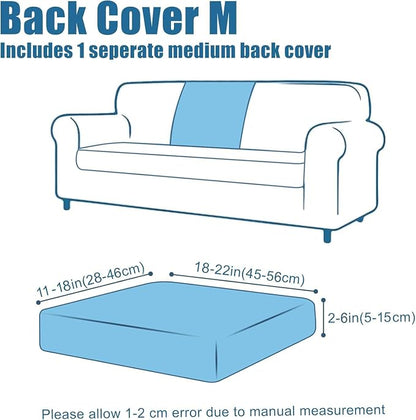Smiry Waterproof Couch Cushion Covers, Stretch Jacquard Thick Sofa Cushion - Image 6