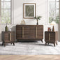 JOINICE Mid Century Modern Bedroom Set, 6 Drawer Dresser and Nightstand Sets by Joinice
