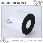 Italian Espresso Tapping Box, Stainless Steel Coffee Grinding Tapping Box, With Detachable Tapping Rod And Anti Slip Rubber Base (White)