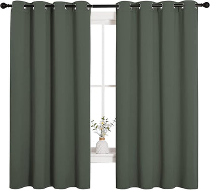 NICETOWN Thermal Insulated Curtains Blackout Draperies, Window Treatment Solid - Image 2
