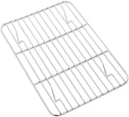 P&P CHEF Cooling Baking Rack Pack of 2, Stainless Steel Cooling Racks for Cooking Baking Roasting Grilling Drying, Dense Wires & Smooth Edge, Easy to clean, Silver, 8.6" x 6.2"