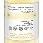 Bakell - Sunflower Yellow Tinker Dust (4g, 1x Mini Spray Pump) Edible Glitter for Food, Desserts, and Beverages!