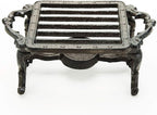 Sungmor Heavy Duty Cast Iron Teapot Dish Warmer Stable Holder for Tealight Stand | Tealight Warmer Decorative Stove for Villa Yard Balcony-Square