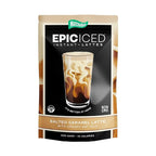 Matchabar Epic Iced Instant Latte Powder | Salted Caramel Espresso w/Oat Milk Base | Low Sugar, Non-Diary & Vegan Instant Iced Coffee Powder | Barista-Quality Creamy Latte Mix | 10 Servings