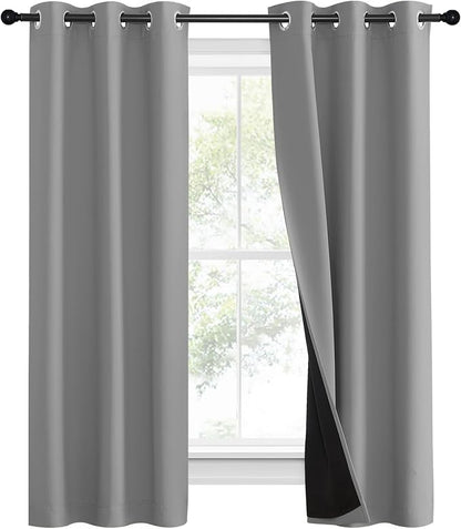 NICETOWN Full Shade Curtain Panels, Pair of Energy Smart & Noise Blocking Out - Image 2
