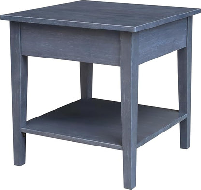 IC INTERNATIONAL CONCEPTS Spencer Gray Wood End Table - Image 6