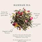 Palais des Thés - Hammam Tea - Green Tea, Rose & Red Berries - 3.5oz Loose Leaf Metal Gift Tin, Serves 20-25 Cups