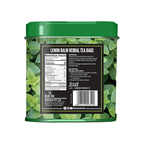 BLUE TEA - Lemon Balm Tea - 30 Count - Pyramid Plant Based Tea Bag | RELIEVES STRESS - IMPROVES DIGESTION | Reduces Bloating | Refreshing Citrus Flavour - Leaf Based - Caffeine Free | Tin Pack