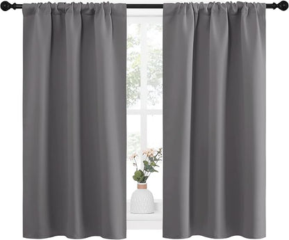 NICETOWN Grey Window Curtains for Bedroom - Image 4