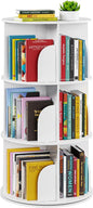 SpaceAid 3 Tier Rotating Bookshelf Tower, Spinning Bookcase Lazy Susan by SpaceAid