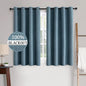 MIULEE 100% Blackout Linen Curtains by MIULEE