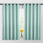 Yakamok Room Darkening Curtains 62x63 inch Length Aqua-Living Room | 2 panels by Yakamok