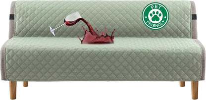 Turquoize 100% Waterproof Futon Cover Futon Slipcover Washable Armless Sofa Bed by Turquoize