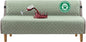 Turquoize 100% Waterproof Futon Cover Futon Slipcover Washable Armless Sofa Bed by Turquoize