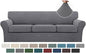 Turquoize 4 Piece Sofa Covers for 3 Cushion Couch Sofa Slipcover Soft Couch by Turquoize