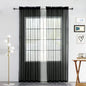 SpaceDresser Sheer Voile Window Treatment Rod Pocket Curtain Panels by SpaceDresser