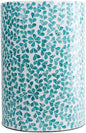 PEMAR Mother of Pearl Inlaid Cylinder Drum End Table Nacre Capiz Shell Side by PEMAR