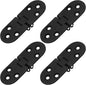 Piutouyar 4PCS Butler Tray Heavy Duty Folding Flip Top Hinge 180 Degree Round by Piutouyar