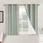 H.VERSAILTEX Primitive Linen Curtains 100% Blackout Curtain Drapes Burlap by HVERSAILTEX