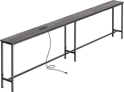 SUPERJARE 102.4 Inch Sofa Table by SUPERJARE
