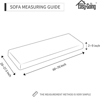 Easy-Going Stretch 1 Piece Couch Cushion Cover - Image 6