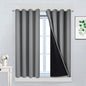 Yakamok Grey Blackout Curtains 45 Inches Long by Yakamok