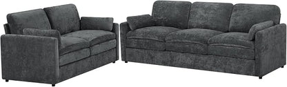 Chenille Upholstered Sofa Set - Image 8