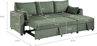 Queen Sleeper Sofa, Convertible Sofa Bed - Image 4