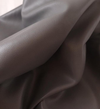 NAT Leathers, Dark Gray Soft Faux Vegan Leather PU {Peta Approved Vegan} - Image 5