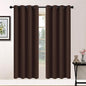 Yakamok Room Darkening Curtains 52x72 inch Long Chocolate Brown-Living Room | 2 by Yakamok