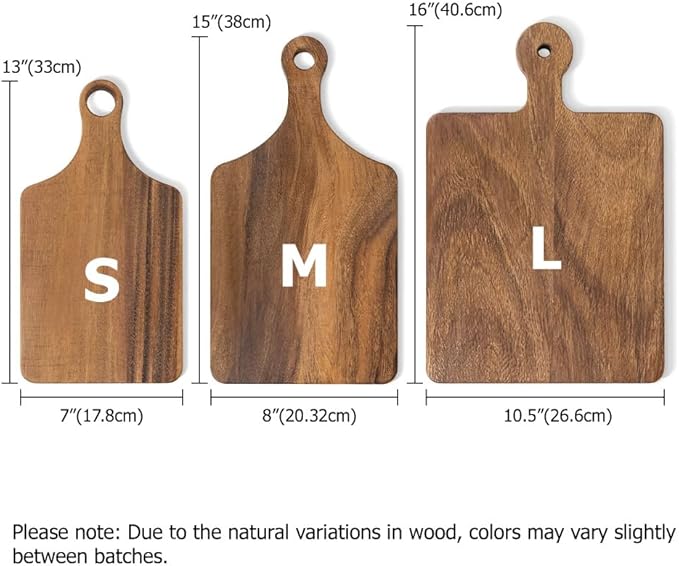callie Personalized Cutting Board with Monogrammed Name, Wooden Kitchen Cutting Boards with Handle, Reversible Cheese Serving Tray, Housewarming Gifts for Family