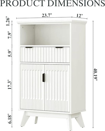 Fatmok 40'' Fluted Accent Cabinet - Image 2