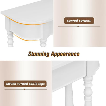 Retro Curved Console Table - Image 4