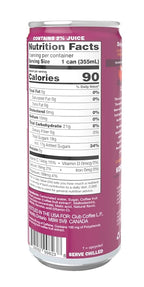 KOFEFRUT by beaniac Caffeinated Energy Drink, Honey Plum, Lightly Carbonated, Reduced Sugar, 80mg Caffeine, Polyphenols, Antioxidants, Vitamin C, 12 Fl Oz Can (Pack of 4)