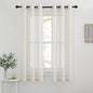 NICETOWN Natural Linen Sheer Curtains Faux Flax by NICETOWN