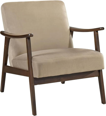 Lexicon Mid Century Modern Chair Velvet Accent Chair - Image 6