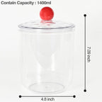 Coffee Pod Holder with Lid,Clear Plastic K Cup Organizer Holder Coffee Capsule Filter Storage Container Home or Office Counter Organizer Bar Accessories With 50Pcs Stickers-1400ml
