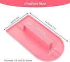 2 PCS Fondant Smoothing Tool, Cake Decoration Icing Smoother, Plastic Fondant Icing Smoother Polisher, Icings Scraper Paddle Tool for Cake Decoration Tools (Pink, Green)