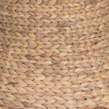 Household Essentials Handwoven Water Hyacinth Wicker Stool - Image 5
