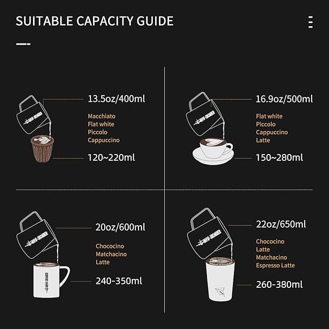 MHW-3BOMBER Espresso Steaming Pitcher Milk Frothing Pitcher Stainless Steel Milk Coffee Cappuccino Latte Art Barista Cup (Matte Blue, 16.9oz/500ml) P5014MB-OS