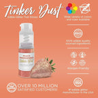 Bakell - Peach Tinker Dust (4g, 1x Mini Spray Pump) Edible Glitter for Food, Desserts, and Beverages!