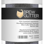 Black Shimmer BREW GLITTER Edible Glitter For Drinks, Cocktails, Beer, Garnish Glitter & Beverages | KOSHER & HALAL Certified | 100% Edible & Food Grade | Vegan, Gluten, Nut Free (25g, Black Shimmer)
