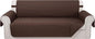 Reversible 4 Seater Sofa Cover 91" Large, Chocolate | Couch Cover Furniture by LuxshareHome