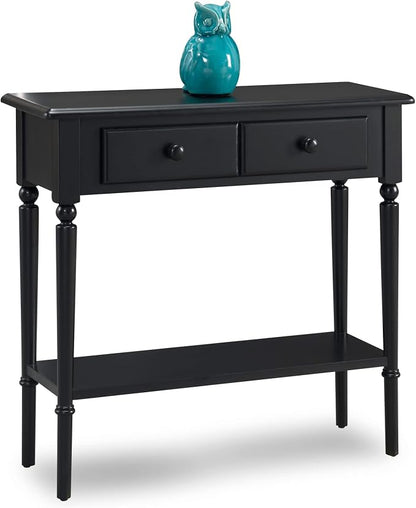 Leick Home Coastal Console Table, Solid Wood, 2 Storage Drawers, Bottom Display by LeickFurniture