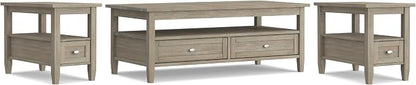 SIMPLIHOME Warm Shaker Solid Wood Transitional-Style 48-inch Wide Coffee Table by SimpliHome